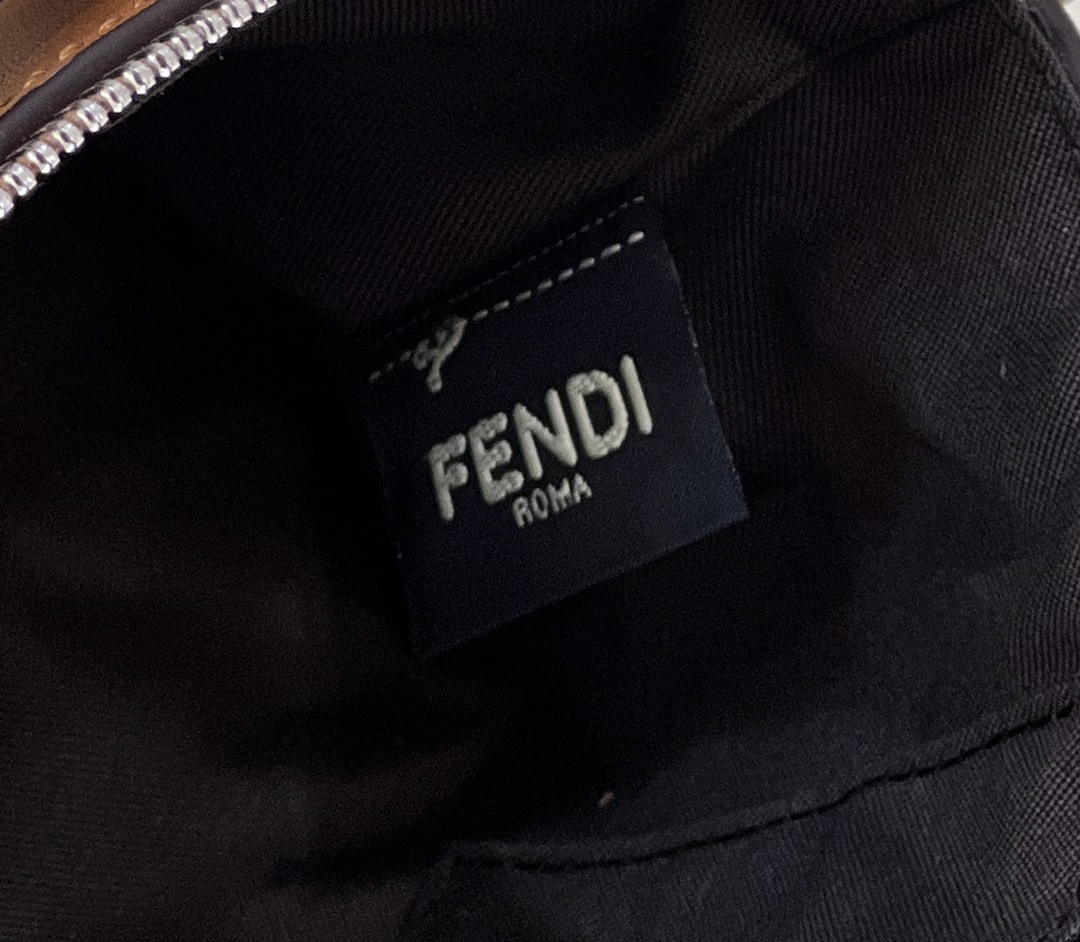 Fendi Mini By The Way Leather Boston Shoulder Bag Brown